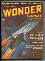 THRILLING WONDER STORIES 6/1952-SCI-FI PULP-MURRAY LEINSTER-FRITZ LEIBER... - £25.37 GBP