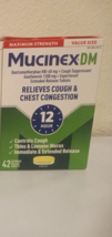 Mucinex DM Maximum Strength Cough Suppressant 42 Tablets  Exp 2028+ - $17.81