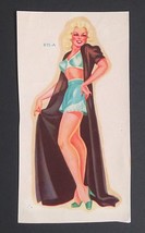 Blonde Pinup Girl Meyercord Vintage Water Slide Transfer Decal c1950s 875-A - £31.41 GBP