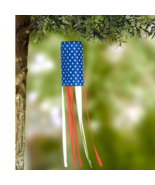 American Flag Windsock Streamer 4th of July Patriotic Americana Garden D... - £19.10 GBP