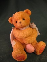 Cherished Teddies Diana,hugging self w/heart at feet 786845 - £6.89 GBP