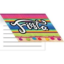 Serape Fiesta Fold Over Invitations 8 Pack Fiesta Mexican Decoration - £12.76 GBP