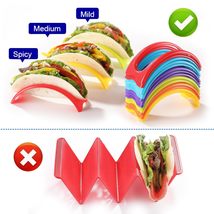 18PCS Individual Taco Holder Stand, MONGSEW Colorful Taco Holders Set of 18, Tac - £9.61 GBP