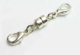 Sterling Silver 5.5 mm Magnetic Clasp with Lobster lock clasp double clasp KB8 - £14.23 GBP