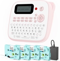 Vixic Pink Label Maker Machine, D210S Label Makers, Qwerty Keyboard Labe... - £54.23 GBP