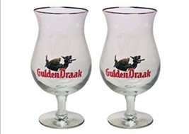Gulden Golden Draak Belgian Beer Chalice Glass - Set of 2 - XL 25 CL - $49.49
