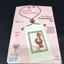 Christmas Cross Stitch Kit #073109 ~ Country Wireworks -Goose w/ Wreath - $9.75