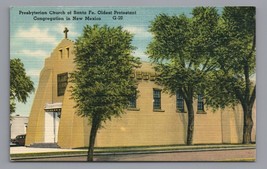 Presbyterian Church of Santa Fe, New Mexico Linen Postcard NM 75047 Vint... - $4.65