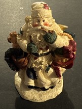 Vintage Christmas World Santa Figurine - Approx 5 Inches Tall - Resin - $12.00