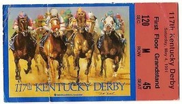 1991 Kentucky Derby Ticket Stub Strike the Gold - £42.66 GBP