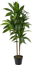 Green 43-Inch Nearly Natural Dracaena Silk (Real Touch) Artificial Plant - £41.49 GBP