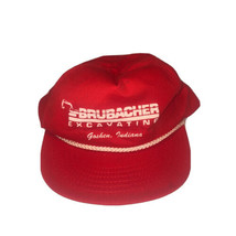 Brubacher Excavating Goshen, Indiana Vintage Promotional Snapback Hat - £10.73 GBP