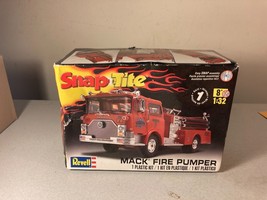 2012 Revell Snap Tite Mack Fire Pumper Fire Engine 1:32 Scale Model Kit - £10.24 GBP