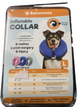 BENCMATE INFLATABLE DOG COLLAR (M) NEW IN BOX - FOR RASHES , POST SURGER... - £15.73 GBP