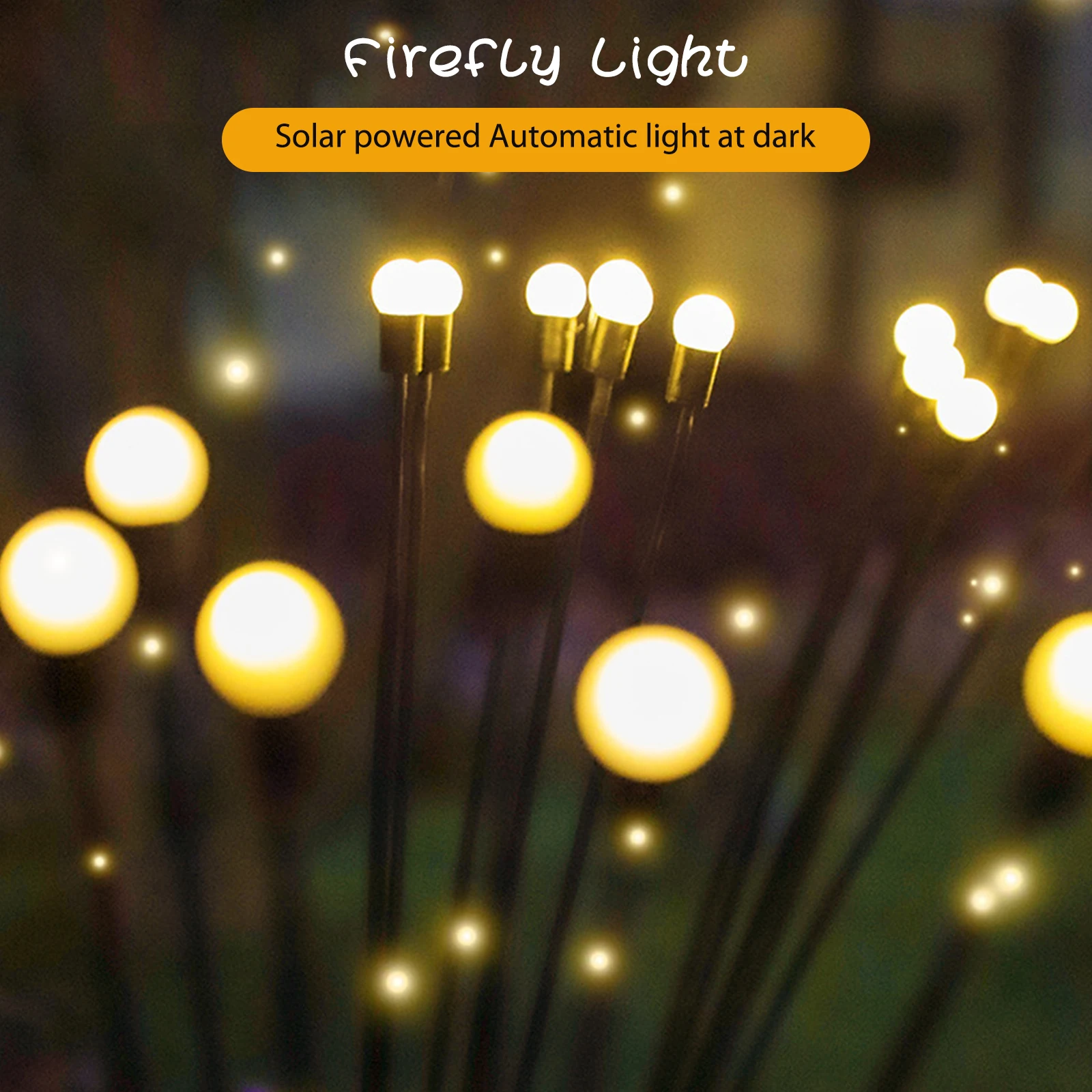 Solar Powered Firefly Light Solar LED Lights Christmas Garden Lights Outdoor Gar - £43.81 GBP