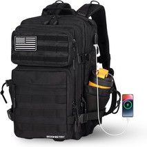 25L Military Tactical Backpack For Men And Women, Molle Army Assault, Bl... - $45.53