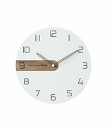 Moro Design Real Wood Nine Wall Clock non Ticking Silent Modern Clock (C... - $120.50 CAD
