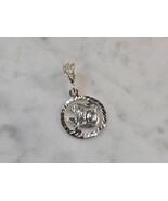 Womens Vintage Estate Sterling Silver Zodiac Capricorn Pendant 1.3g E7688 - $34.65
