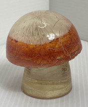 Vintage Mushroom Coral Lucite Acrylic Resin Paperweight Collectible See Photos - £13.81 GBP