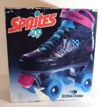 VTG SPRITES 409 ROLLER DERBY 4X4 SKATES Size 6 Red Black Teal MODEL 1366 - $17.09