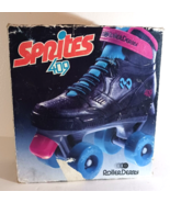 VTG SPRITES 409 ROLLER DERBY 4X4 SKATES Size 6 Red Black Teal MODEL 1366 - $17.09