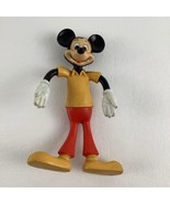 Walt Disney Mickey Mouse Bendable 5&quot; Action Figure Vintage Toy Collectib... - $14.80