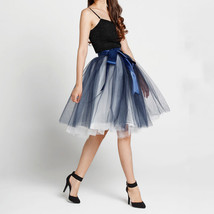 Peach Ballerina Tulle Skirt 6 Layered Midi Party Tulle Skirt image 11