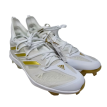 Adidas Adizero Afterburner Men&#39;s Size 12.5 Baseball Cleats GZ6513 White Gold New - £47.24 GBP