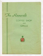 The Coffee Shop and Grille Menu Roosevelt Hotel Waco Texas 1950&#39;s - £30.06 GBP