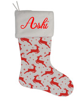 Ashi Custom Christmas Stocking Personalized Burlap Christmas Decoration - $17.99