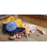Slayer the Dragon Retired 2000 ty Beanie Baby Stuffed Toy Plush Orange H... - $349.32 MXN