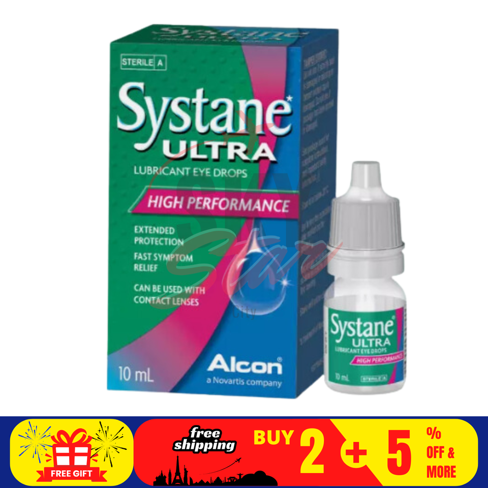 1 X Alcon Systane Ultra Lubricant Eye Drops High Performance 10ml FREE S... - $16.53