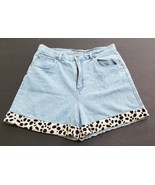 BLUE JEAN SHORTS 14 BILL BLASS Animal Print Fun Fur - $30.40