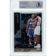 Tim Hardaway Golden State Warriors Auto 1994 Upper Deck Autograph Card Beckett - £68.92 GBP