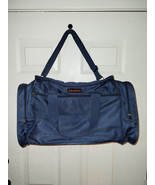 Fahrenheit Christian Dior Large Blue Canvas Duffle Tote Bag Front End Po... - $56.09