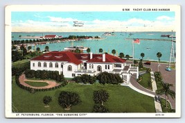 Postcard Yacht Club and Harbor St. Petersburg Florida - £2.81 GBP