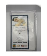All-Cotton Allergy Pillow Cover 21x27 BugShield Zipper Bed Bug Barrier NIP - €17,67 EUR