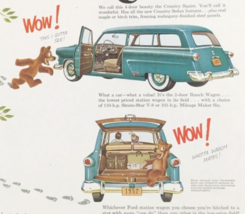 1952 Ford Country Sedan Squire Ranch Station Wagon Advertising Print Ad 10&quot;x13&quot; - £11.18 GBP