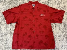 Reyn Spooner Corvette Shirt Mens XXL Red Camp Hawaiian Palm Classic Musc... - £27.24 GBP