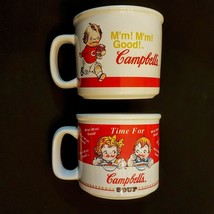 Campbell&#39;s Soup Kids Coffee Cup LOT 1998 &amp; 2004 Collectible Houston Harvest Mug - £14.24 GBP