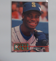 1992 Ken Griffey Jr. RBI Magazine Card #16 - £19.66 GBP