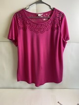 wonder Solid pink women’s shirt Short Sleeve XL - £8.98 GBP