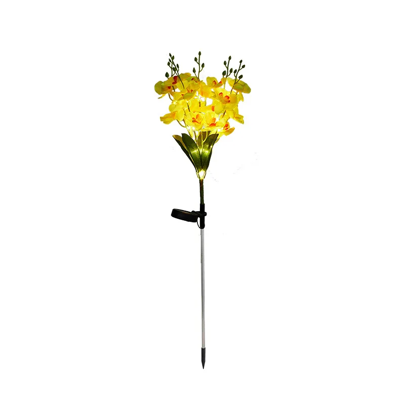 Solar Garden Lights Solar Power  Orchid Rose Lights Flower Stake Waterproof LED  - £125.18 GBP