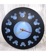 Mickey Mouse Disney Matte Black Steel Wall Clock by Moller Design Michae... - £21.97 GBP