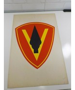 Original Rare USMC 5th Marine Division Insignia Sign From a Recruiters O... - £78.36 GBP