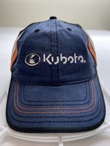 Kubota Trucker SnapBack Cap Hat Blue Mesh One Size Outdoor 90s - £10.90 GBP