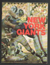 New York Giants NFL Football Team Yearbook 1971-high grade-team pix &amp; info-pl... - £90.83 GBP
