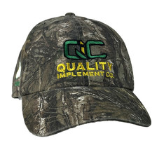 John Deere Quality Implement REALTREE OC Cap Strapback Hat Camo Logo Patch EUC! - £10.47 GBP