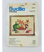 Rare! Vtg Bucilla Stitchery DUCK DECOY Crewel Embroidery Kit 8x10 NIP - £11.96 GBP