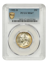 1952-D 25C PCGS MS67 - $1,069.43